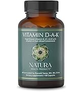 Natura Health Products - Vitamin D-A-K, Bone, Heart and Vision Supplement - with Strength Support...