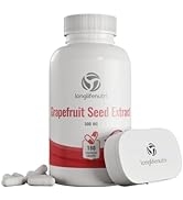 Grapefruit Seed Extract 500mg 180 Vegetarian Capsules | Made in USA | GSE Potent Immune Vitamin &...