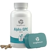 Alpha GPC Choline Supplement 300mg - 180 Vegetarian Capsules | Made In Usa | Cognitive Enhancer N...