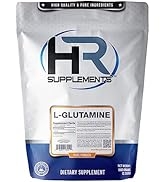 Hard Rhino L-Glutamine Powder, 1 Kilogram (2.2 Lbs), Unflavored, Lab-Tested, Scoop Included