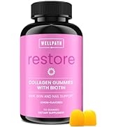 WellPath Restore [Collagen Gummies for Women] with Biotin - [Hair, Skin, & Nails Gummies] | Lemon...