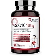 CoQ10-100mg-Softgels + PQQ with Organic-Olive-Oil - High Absorption-Coenzyme-Q10 - Antioxidant-fo...