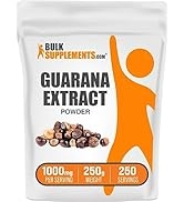 BULKSUPPLEMENTS.COM Guarana Extract Powder - Natural Caffeine Supplements for Energy Support - Gl...