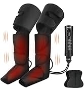 CINCOM Leg Massager for Circulation with Heat, Foot Calf and Thigh Air Compression Leg Compressio...