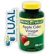 Spring Valley Apple Cider Vinegar Capsules, 100 Count + Luall Sticker