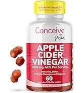 CONCEIVE PLUS Apple Cider Vinegar Gummies - Potent ACV Gummies with The Mother - Delicious Apple ...