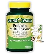 LUAL Spring Valley Probiotic Multi-Enzyme Tablets | 200 Count | Digestive Advantage Probiotics fo...