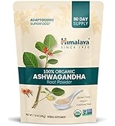 Himalaya Organic Ashwagandha Powder, Adaptogenic Superfood for Protein Shakes & Smoothies, 7.9 oz...