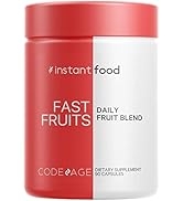 Instantfood Fast Fruits, Over 15 Fruits Equivalent All-In-One, Vegan Daily Vitamins, Whole Food N...