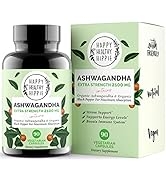 Organic Ashwagandha Capsules 2100mg – Stress Support Supplement - Extra Strength - 100% Herbal, O...