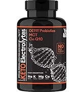 120 MCT Keto Electrolytes Pills | 150 mg Magnesium Probiotics Co Q 10 | Potassium Sodium Chloride...