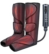 CINCOM Foot and Leg Massager with Heat, Air Compression Leg Massager for Circulation and Muscles ...