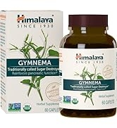 Himalaya Organic Gymnema Sylvestre for Glucose Metabolism, 700 mg, 60 Caplets, 1 Month Supply, 1 ...