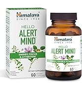 Himalaya Hello Alert Mind with Ashwagandha, Bacopa & L-Theanine for Energy, Focus and Attention, ...