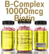 SHIZAM B-Complex, 10000mcg Biotin Gummies for Hair Loss & Growth, Energy Boost. for Kids, Men, Wo...