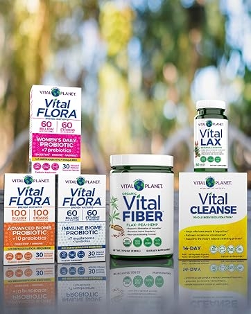 Vital Cleanse loss constipation weight fiber flora laxative probiotics for women digestive health