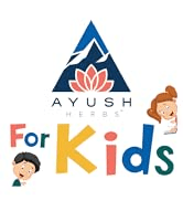 The Ayush Herbs Ayurvedic supplements logo. Text reads: Ayush Herbs for kids.