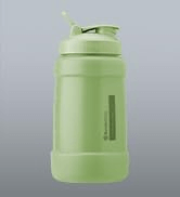 BlenderBottle Half Gallon Water Bottle, Koda Large Water Jug, 74-Oz, Fern