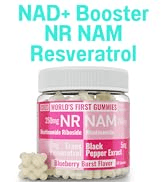 SHIZAM NAD+ NR NAM Resveratrol Gummies, 1000mg NAD + Plus Nrf2 Activator Booster w Pure Nicotinam...