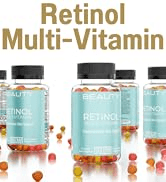 SHIZAM Retinol Beauty Multi-Vitamin Gummies for Skin-Care Anti-Aging Hair-Loss Growth Wrinkles Tu...