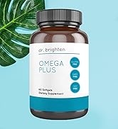 Dr. Brighten Omega Plus - 1500 mg EPA/DHA Omega-3 Fatty Acid Alaskan Fish Oil Dietary Supplement ...