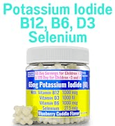 SHIZAM Potassium Iodide Gummies 130mg 65mg Nuclear Survival Kit-s Iodine Tablets Capsules Tinctur...