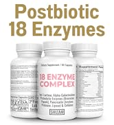 IBS Postbiotics Digestive Enzyme-s w Lactose Alpha-Galactosidase Pancreatic Amylase Lipase Protea...