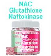 SHIZAM 600mg NAC 2000 FU 100mg Nattokinase & 400mg Reduced L Glutathione Gummies, N-Acetyl Cystei...