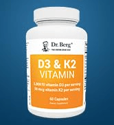 Dr. Berg 120 Capsules vitamin d3 k2 vitamin d3 with k2 vitamin d3 and k2 d3 k2 vitamin 5000 iu