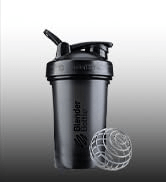 BlenderBottle Classic V2 Shaker Bottle Perfect for Protein Shakes and Pre Workout, 20-Ounce, Black