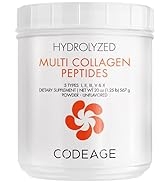 Codeage Multi Collagen Protein Powder Peptides, 2-Month Supply, Hydrolyzed, Type I, II, III, V, X...