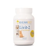 A link to the listing for Ayush Herbs Livit-2 pet supplement for dogs and cats.