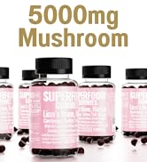 SHIZAM Auri-Boost Super-Food Mushroom Complex Gummies w Cordyceps Chaga Lions Mane | Mushrooms Gu...