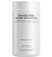 Codeage Grass Fed Bone Marrow Supplement - Freeze Dried, Non-Defatted, & Desiccated Beef Bone Mar...