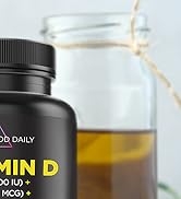 Livingood Daily Vitamin D 4000 IU - Vegan Vitamin D3 K2 with MCT Oil, ALA, Magnesium, Zinc, Probi...